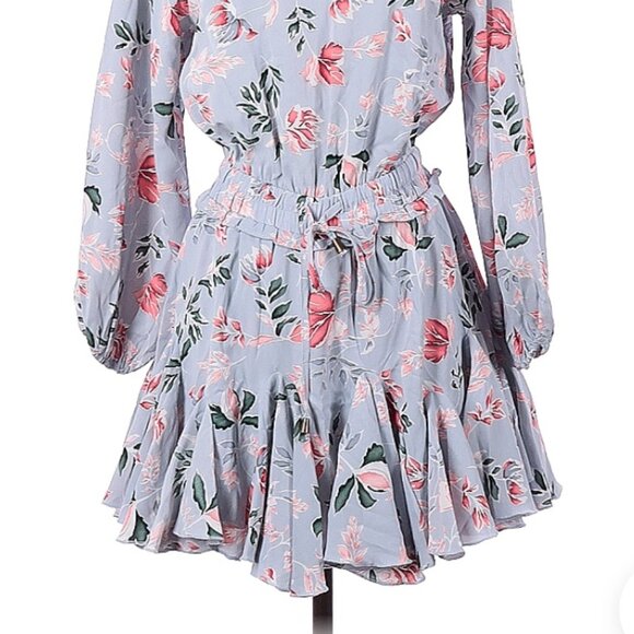 Entro floral Romper with skirt on top women's size Small (338) - Picture 3 of 10